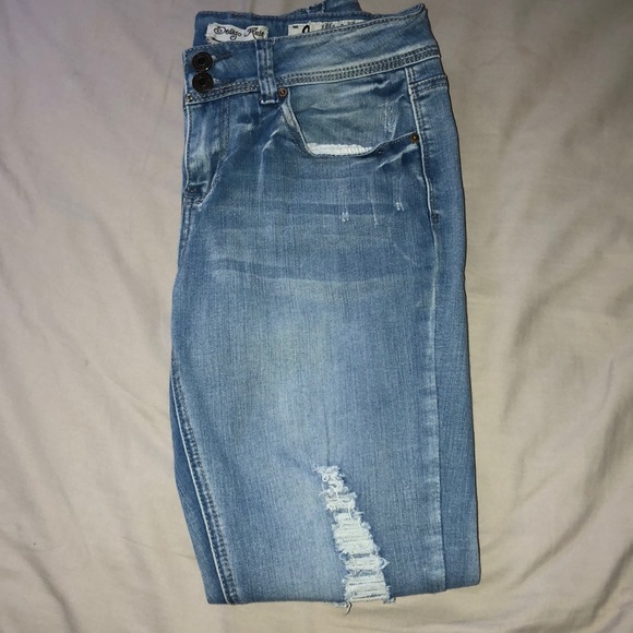 Light Blue Ripped Jeans - Picture 2 of 4